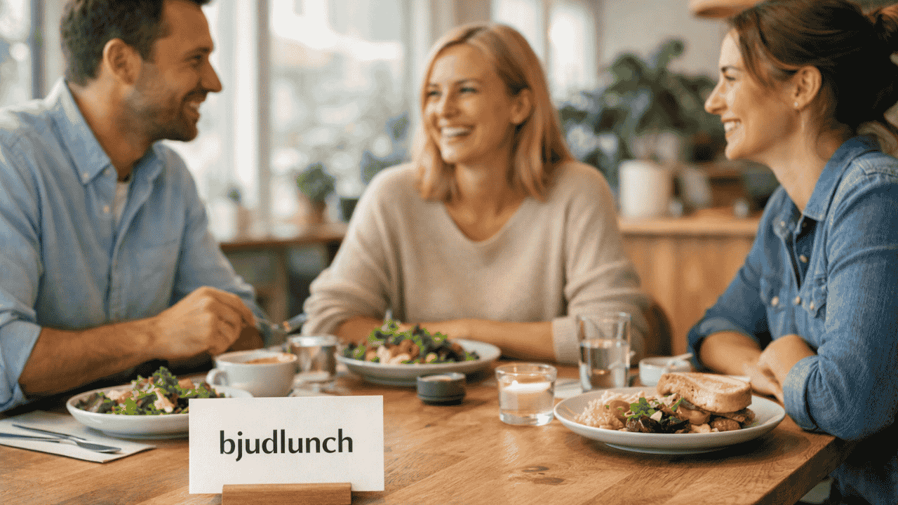 Friends enjoying lunch together indoors.