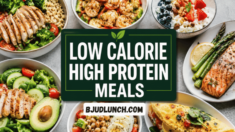 Low Calorie High Protein Meals That Keep You Full and Support Healthy Weight Loss